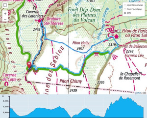 TP Parcours Boucle Plaine des Sables - Pas de Bellecombe Trail Péi