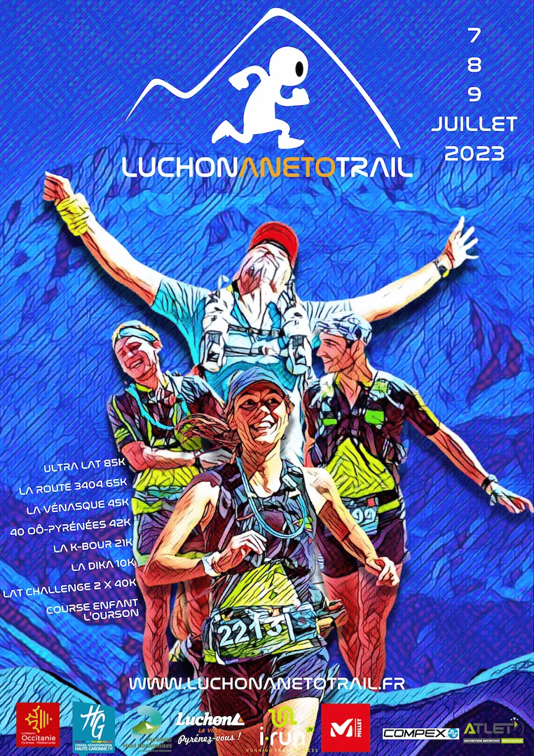 Affiche Luchon Aneto Trail 2023
