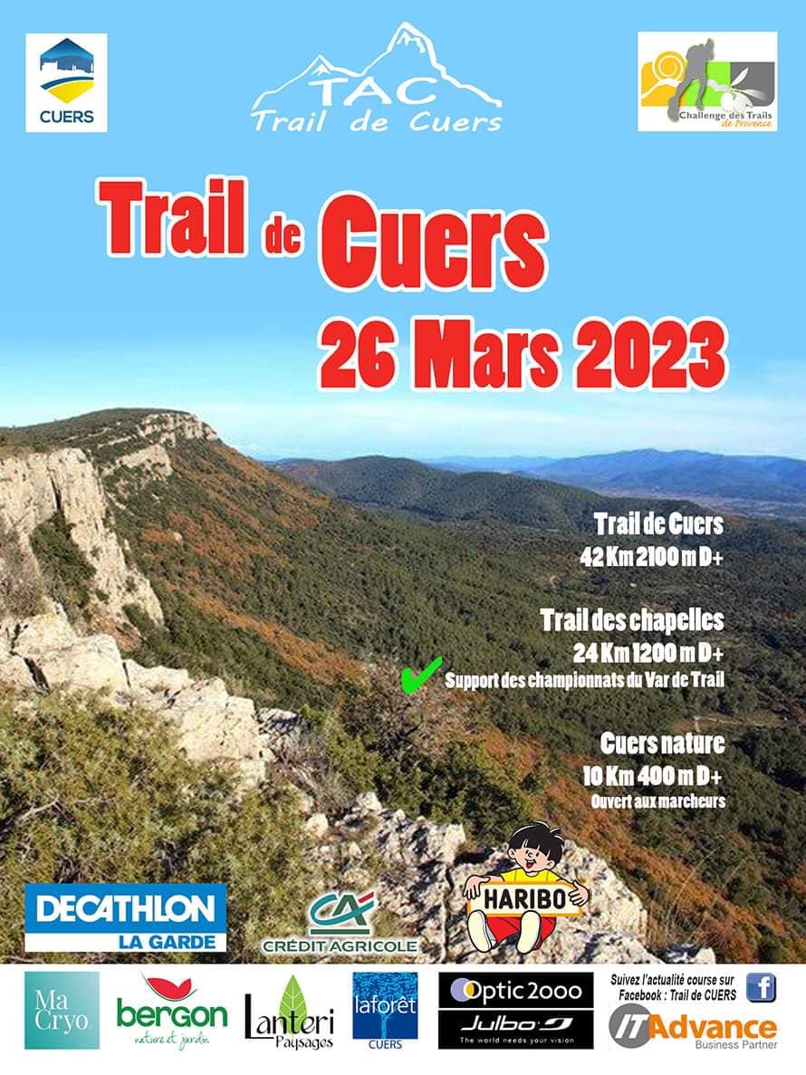Affiche Trail de Cuers 2023