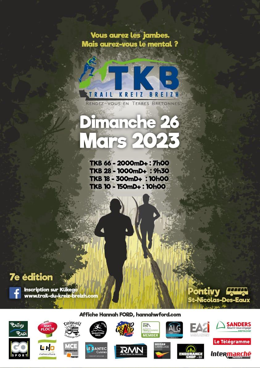 Affiche Trail du Kreiz Breizh 2023