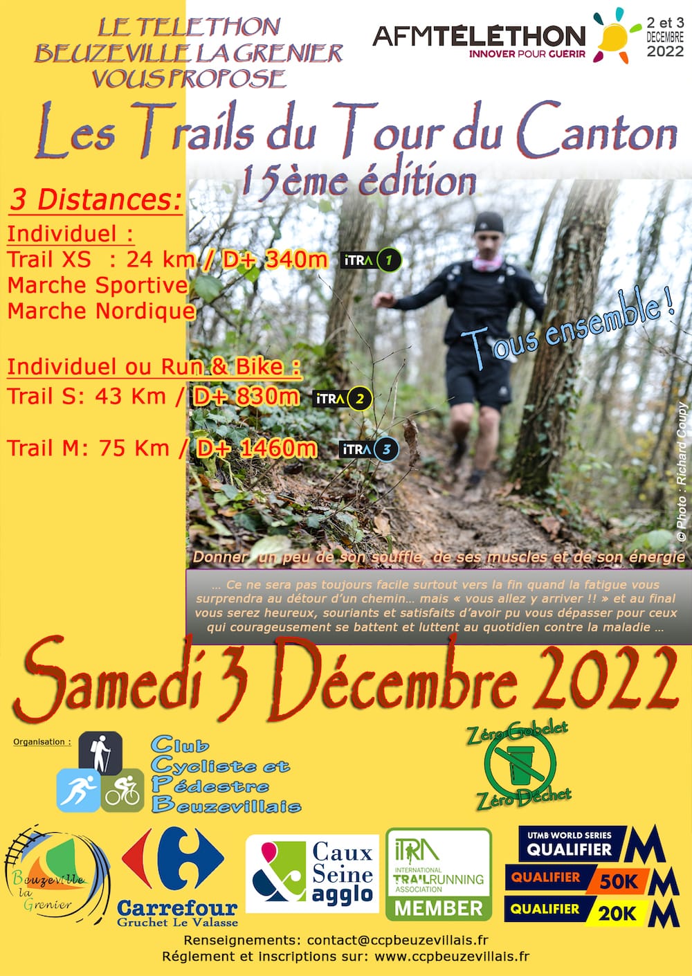 Affiche Trails du Tour du Canton 2022