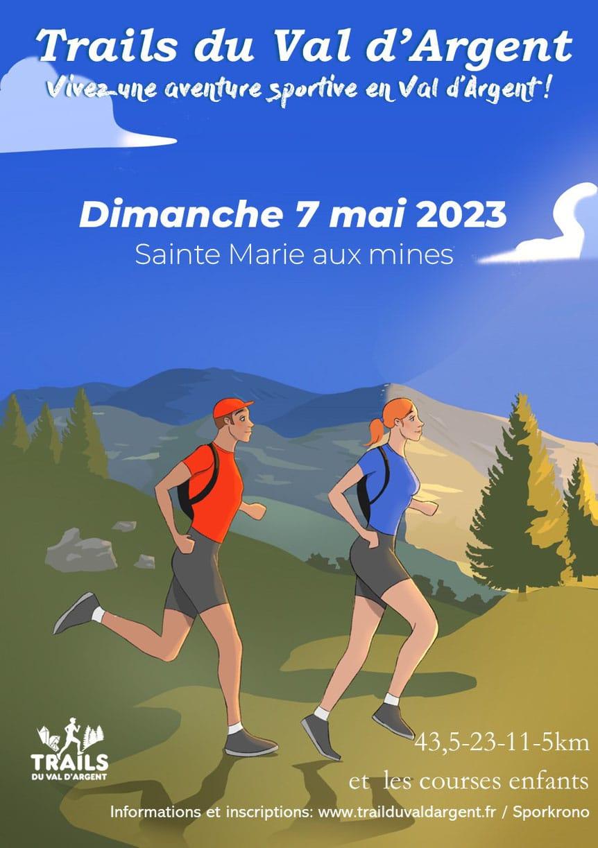 Affiche Trails du Val d'Argent 2023