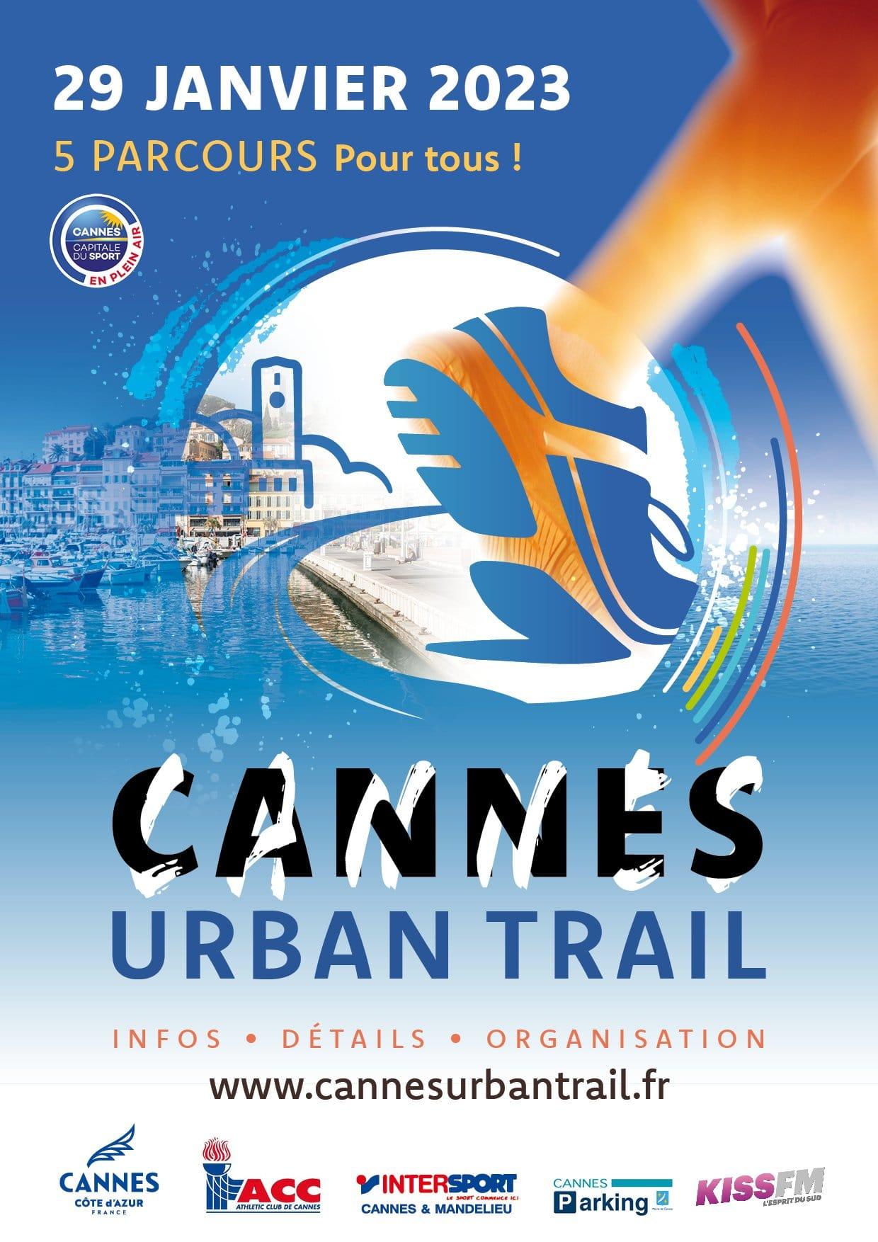 Affiche Cannes Urban Trail 2023