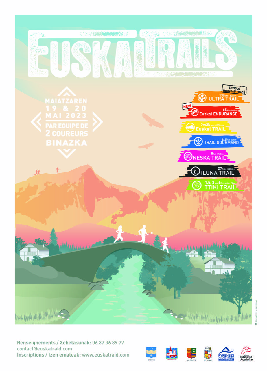 Affiche Euskal Trails 2023