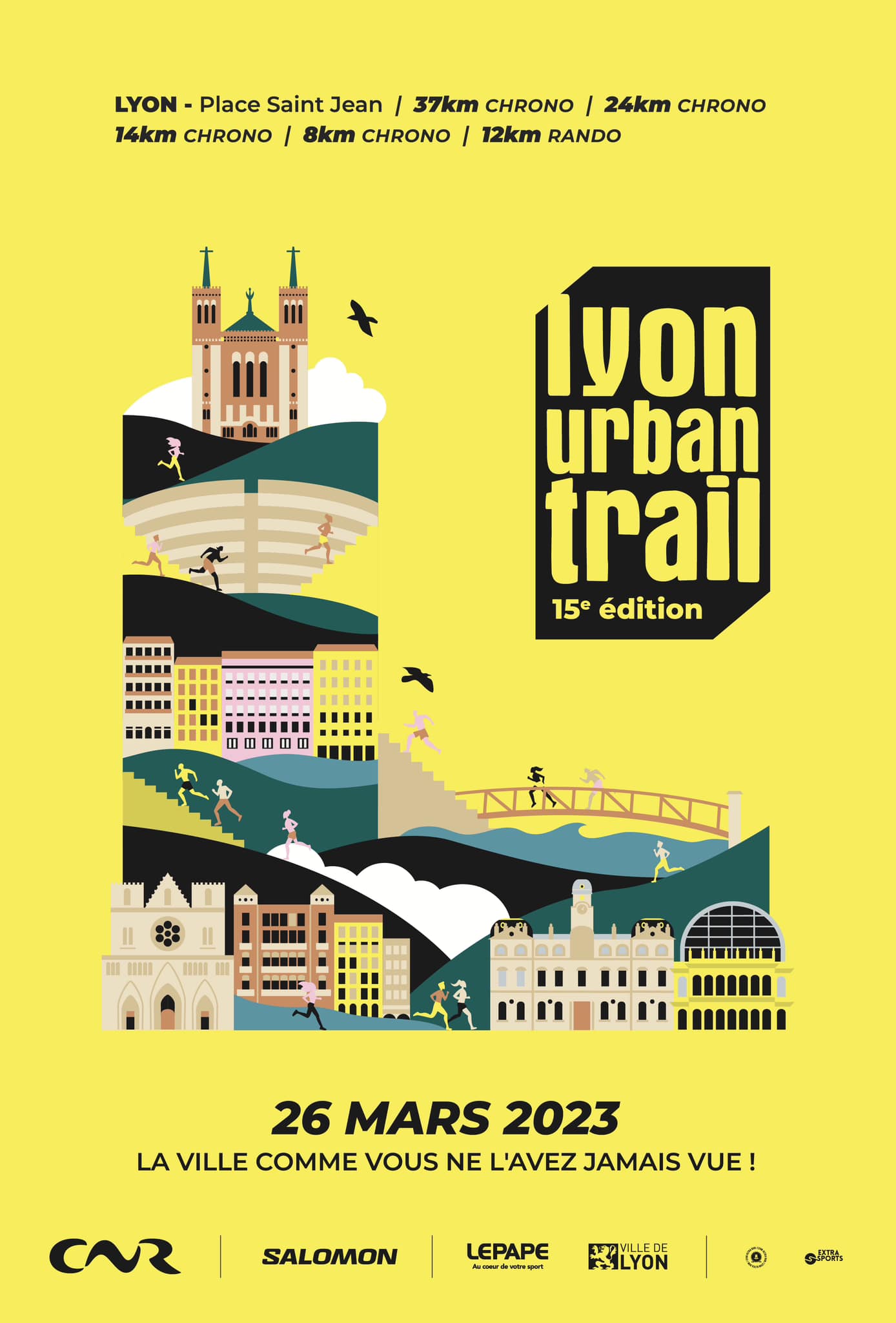 Affiche Lyon Urban Trail 2023