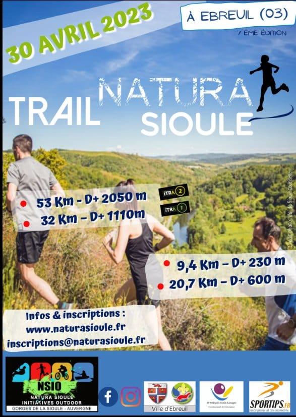 Affiche Trail Natura Sioule 2023