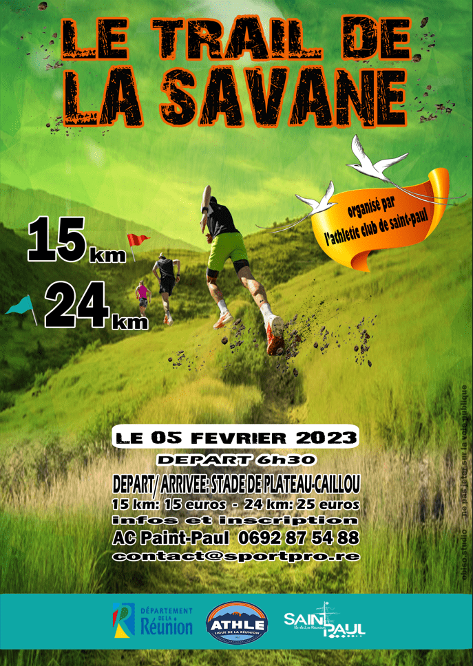 Affiche Trail de la Savane 2023
