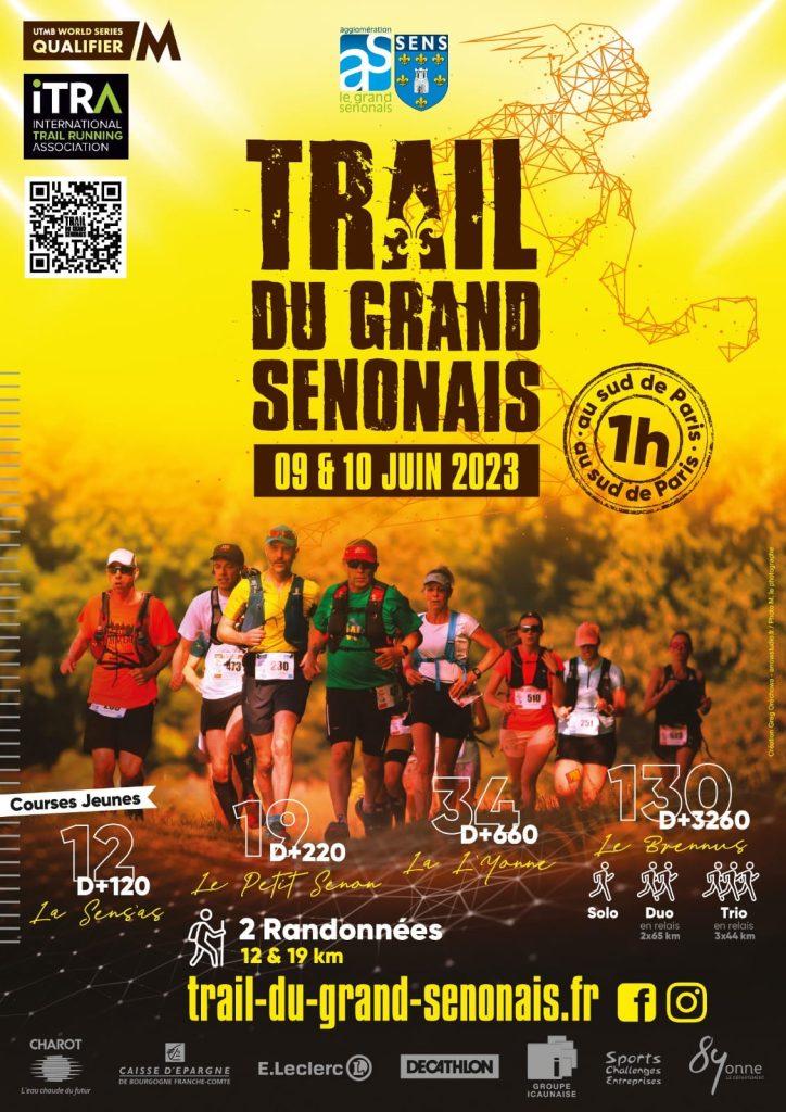 Affiche Trail du Grand Sénonais 2023
