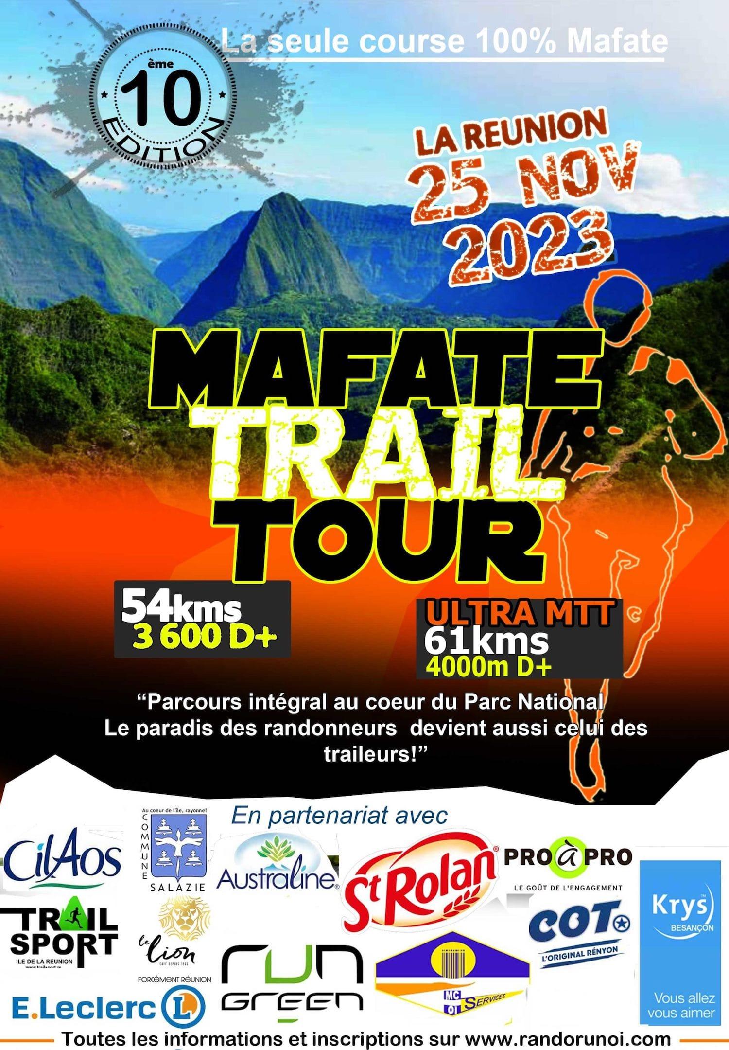 Affiche Mafate Trail Tour 2023