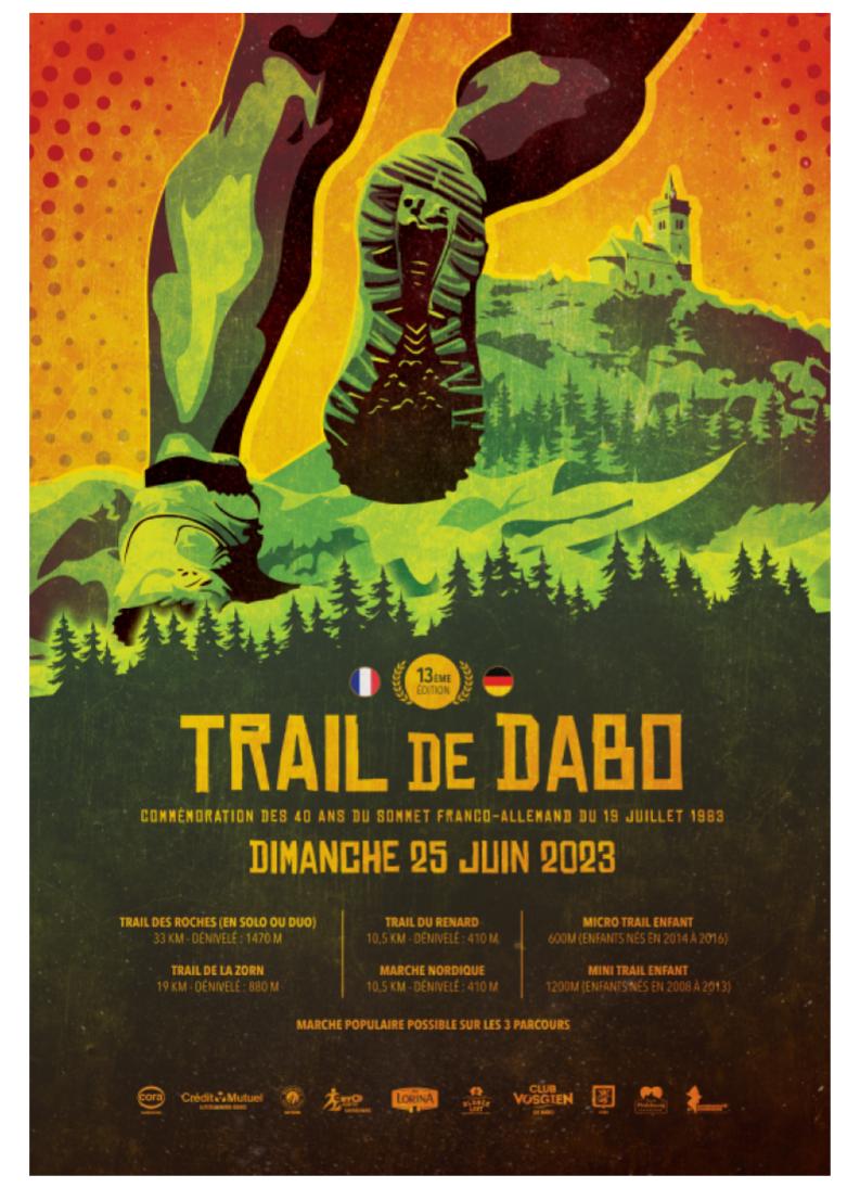 Affiche Trail de Dabo 2023
