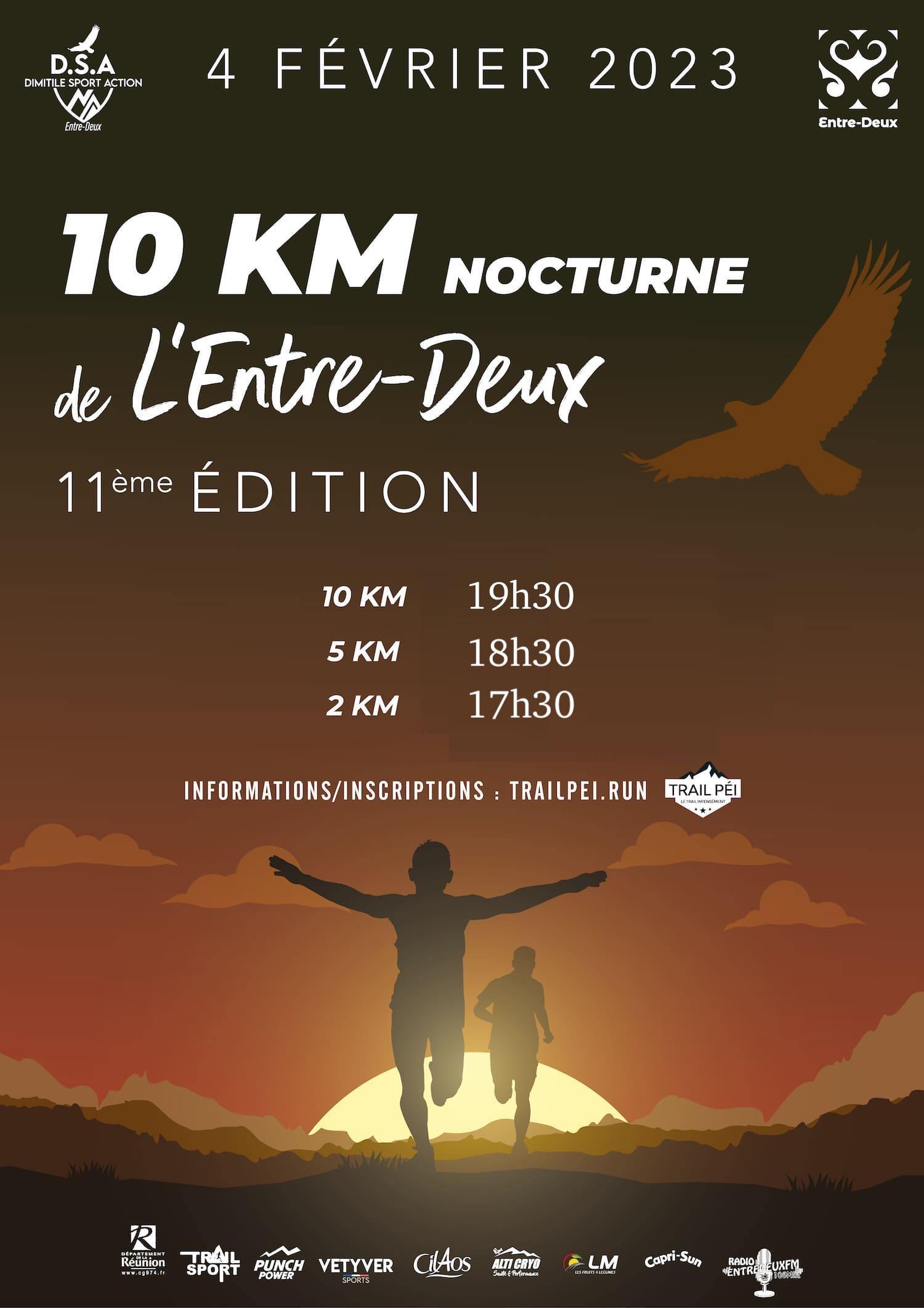 Affiche-10 km Nocturne de l'Entre-Deux 2023 V3