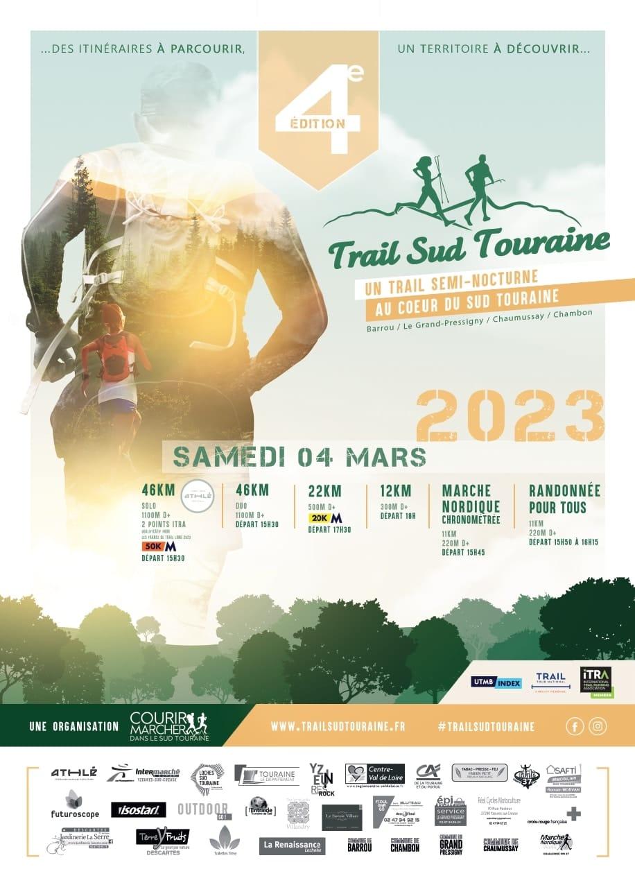 Affiche Trail Sud Touraine 2023
