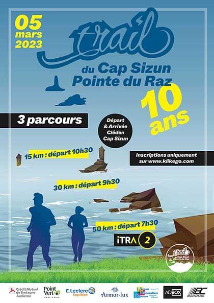 Affiche Trail du Cap Sizun - Pointe du Raz 2023