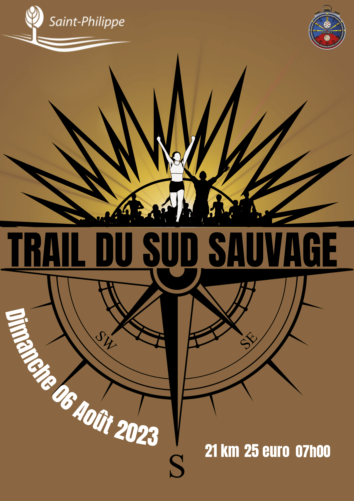 Affiche Trail du Sud Sauvage 2023