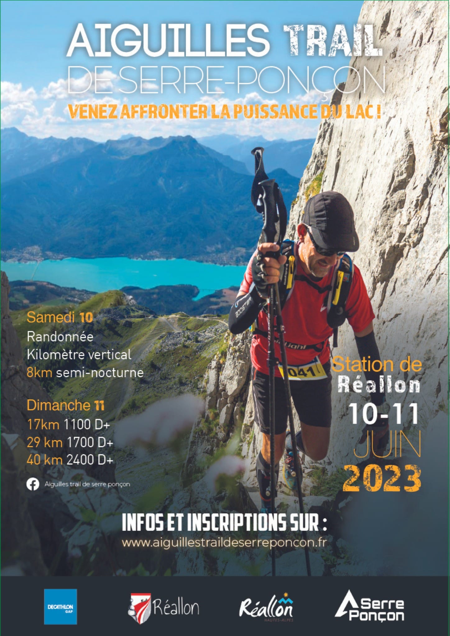 Affiche Aiguilles Trail de Serre-Ponçon 2023