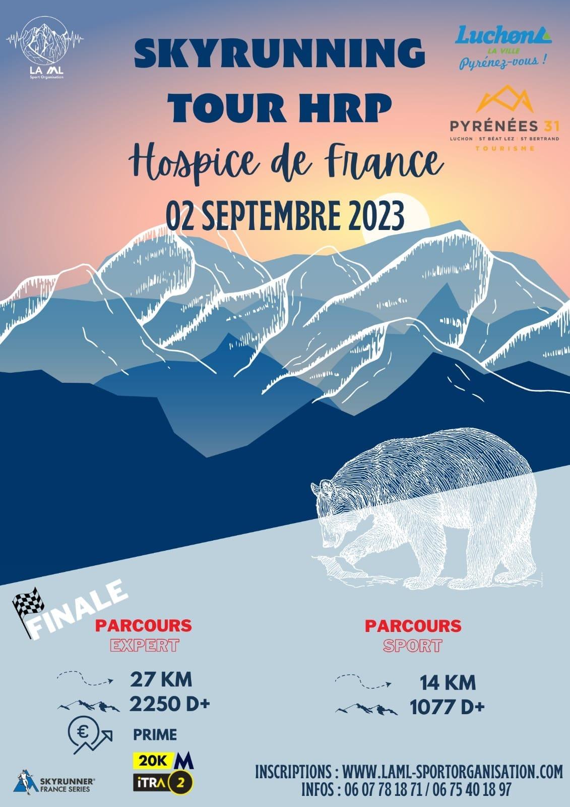 Affiche Skyrunning Tour HRP Hospice de France 2023