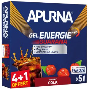 Apurna Étui gels énergie Guarana – Cola 4+1