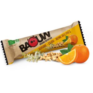 Baouw Barre nutritionnelle bio – Agrume – Cajou – Reine des prés