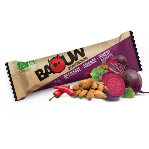 Baouw Barre nutritionnelle bio – Betterave – Amande – Piment d’Espelette