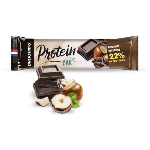 OVERSTIMS Barre protéinée – Chocolat noisettes