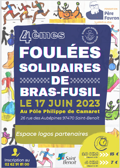 Affiche Foulées Solidaires Bras Fusil 2023