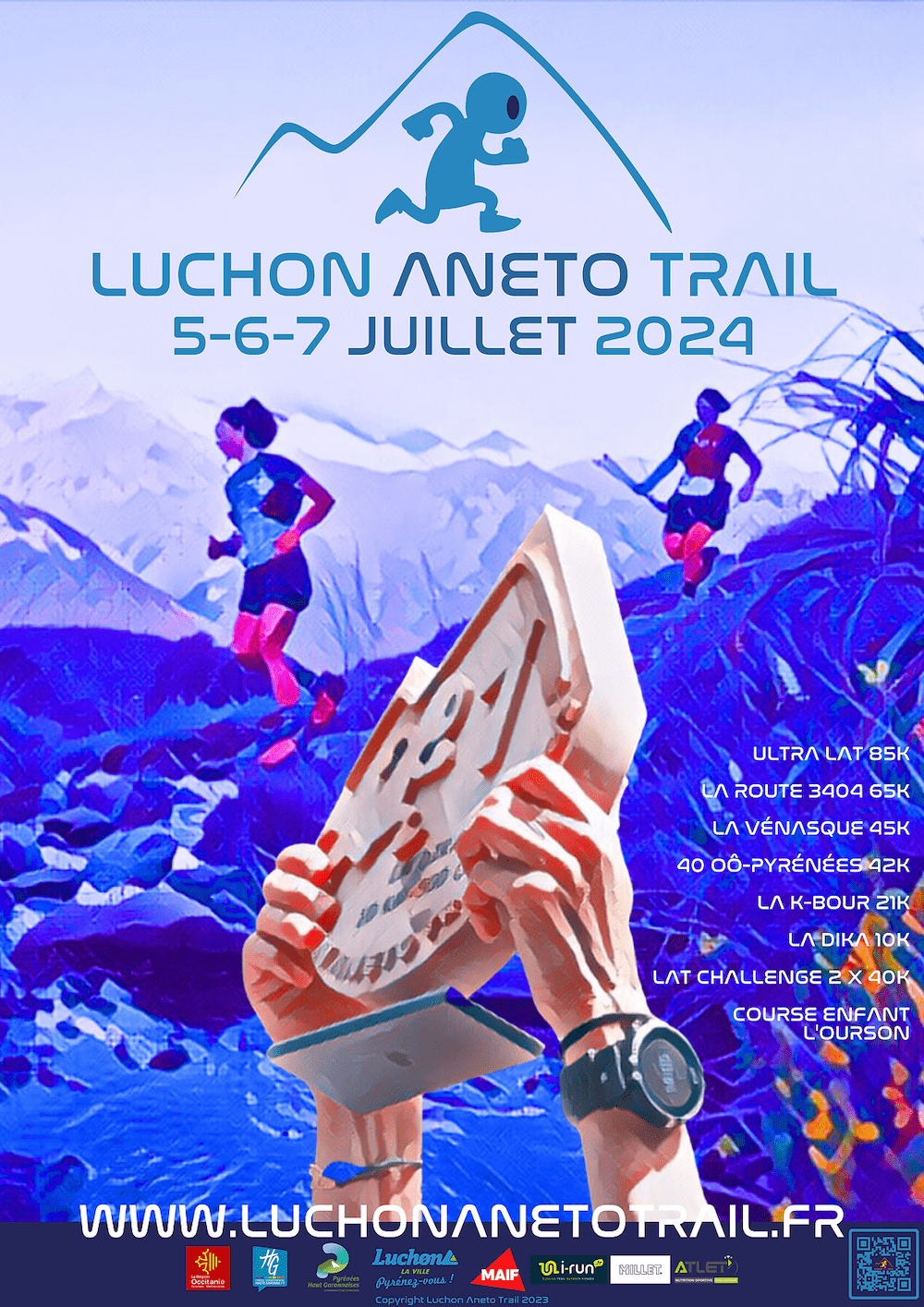 Affiche Luchon Aneto Trail 2024