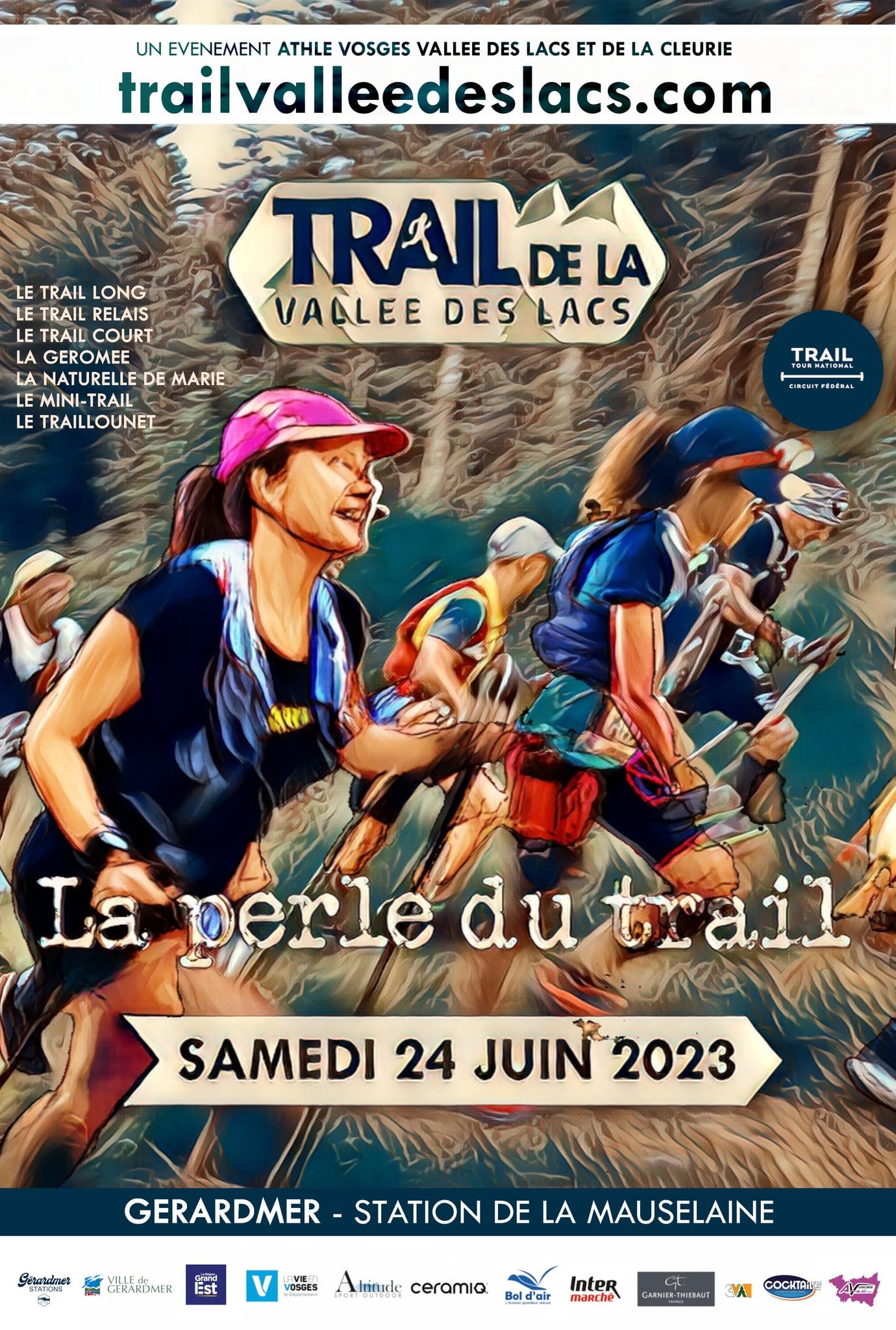 Affiche Trail de la Vallée des Lacs 2023
