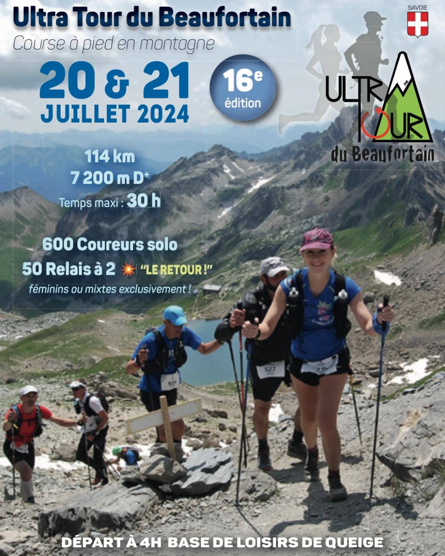 Affiche Ultra Tour du Beaufortain 2024