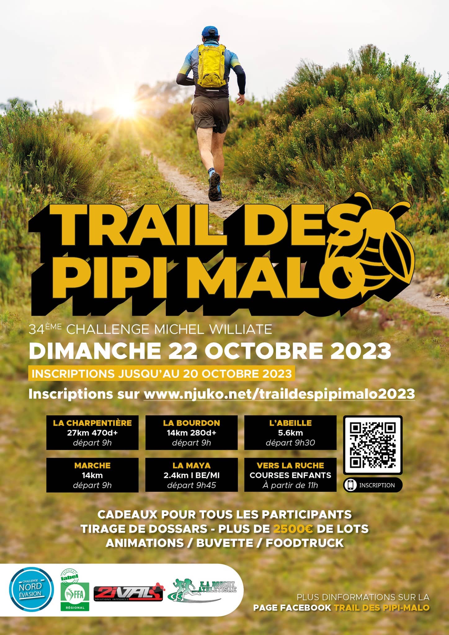 Affiche Trail des Pipi-Malo 2023