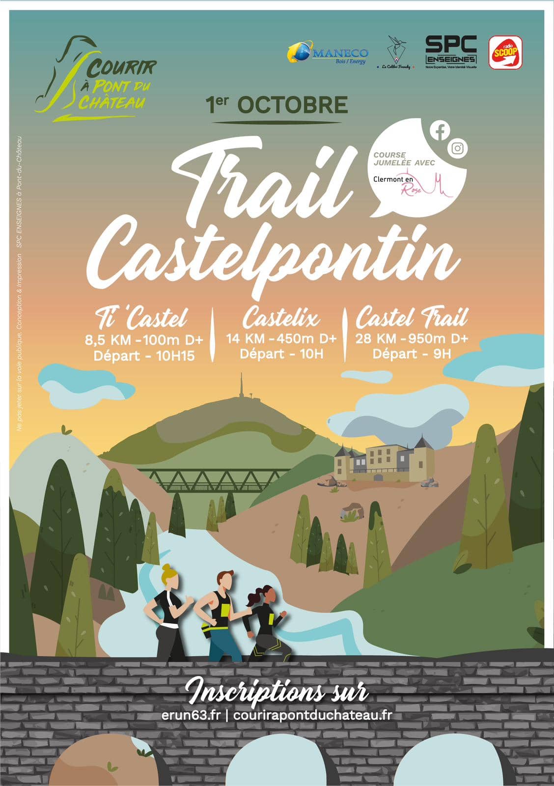 Affiche Trail Castelpontin 2023