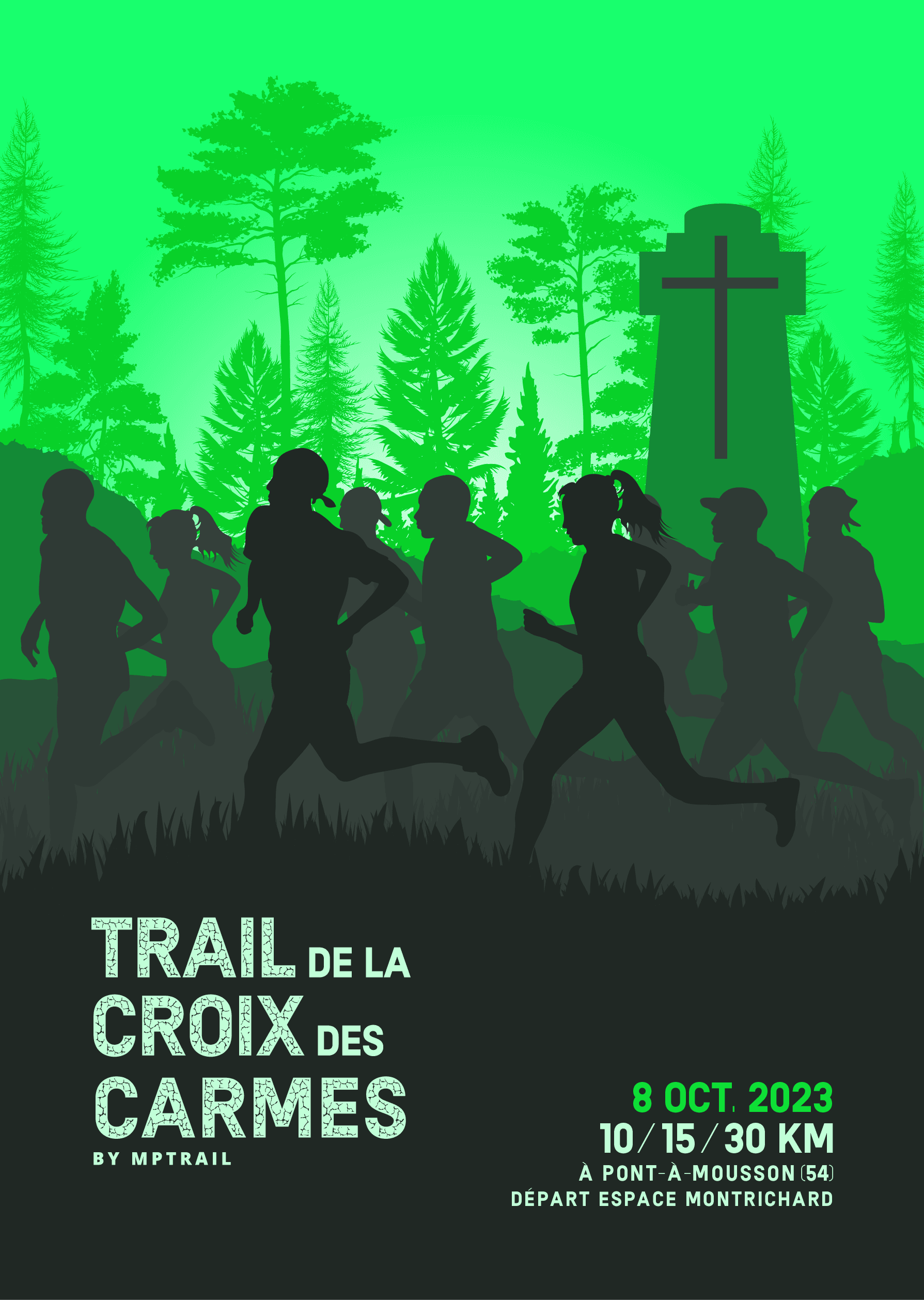 Affiche Trail de la Croix des Carmes 2023