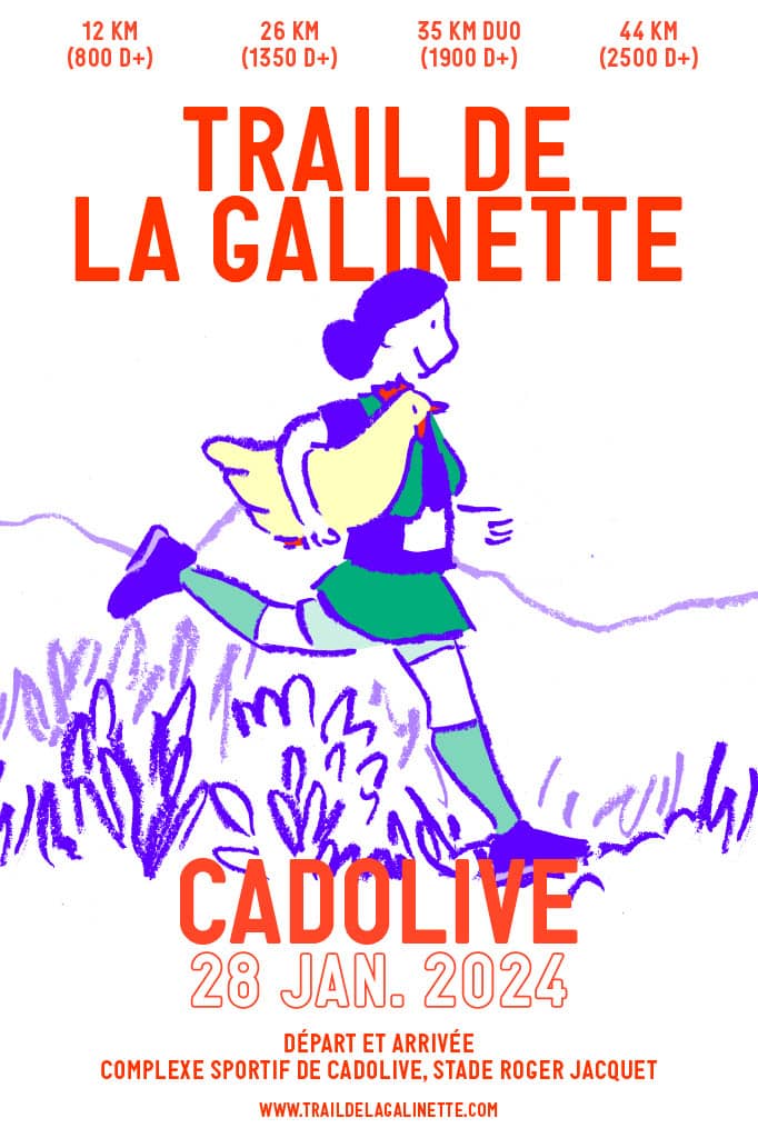 Affiche Trail de la Galinette 2024