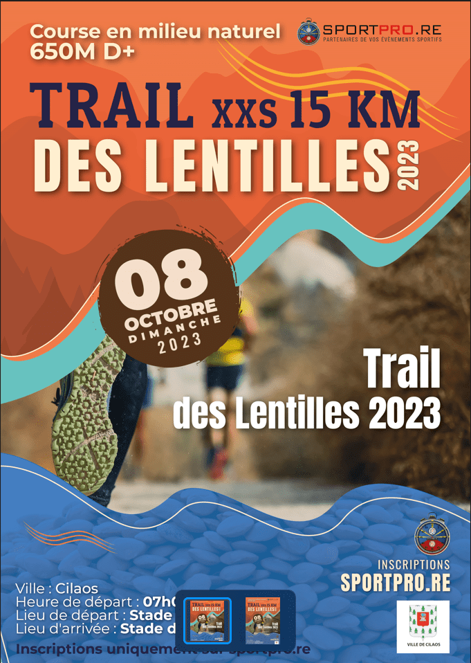 Affiche Trail des Lentilles 2023