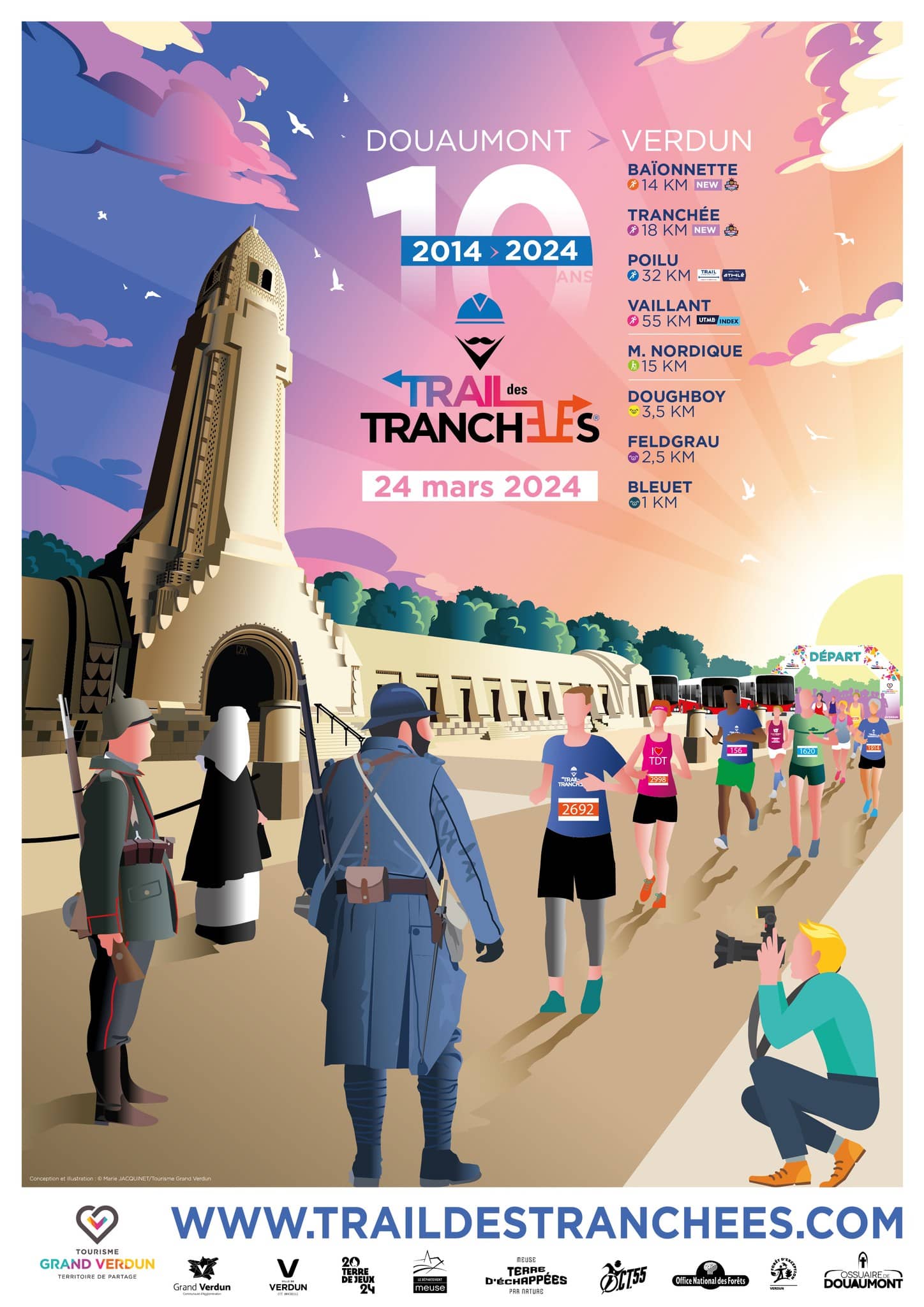 Affiche Trail des Tranchées 2024