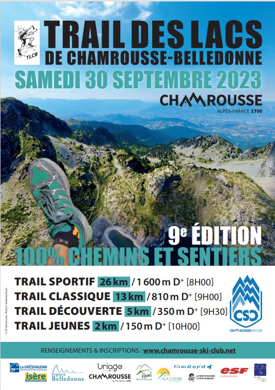 Affiche Trails des Lacs de Chamrousse-Belledonne 2023