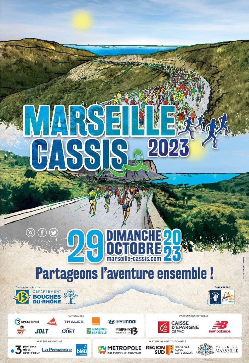 Marseille-Cassis 2023 Affiche