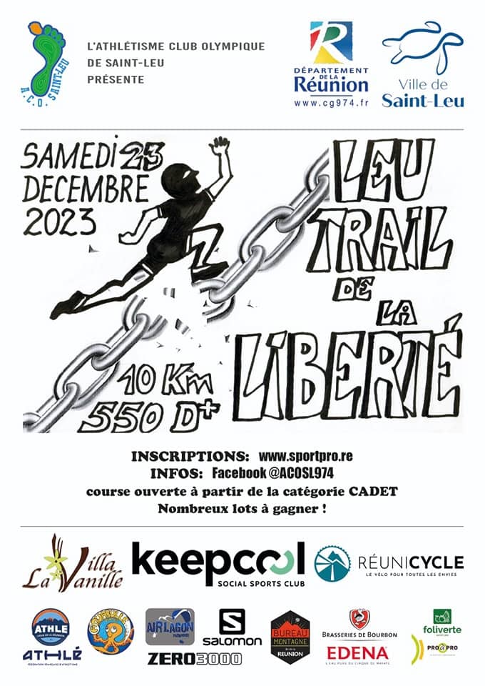 Affiche Leu Trail de la Liberté 2023