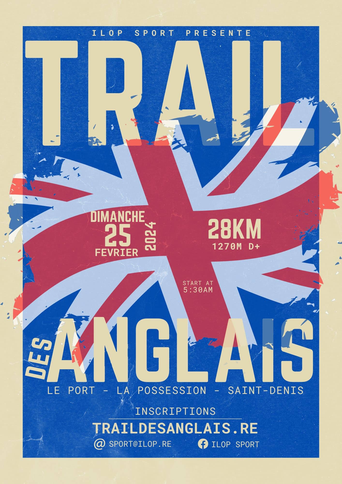 Affiche Trail des Anglais 2024
